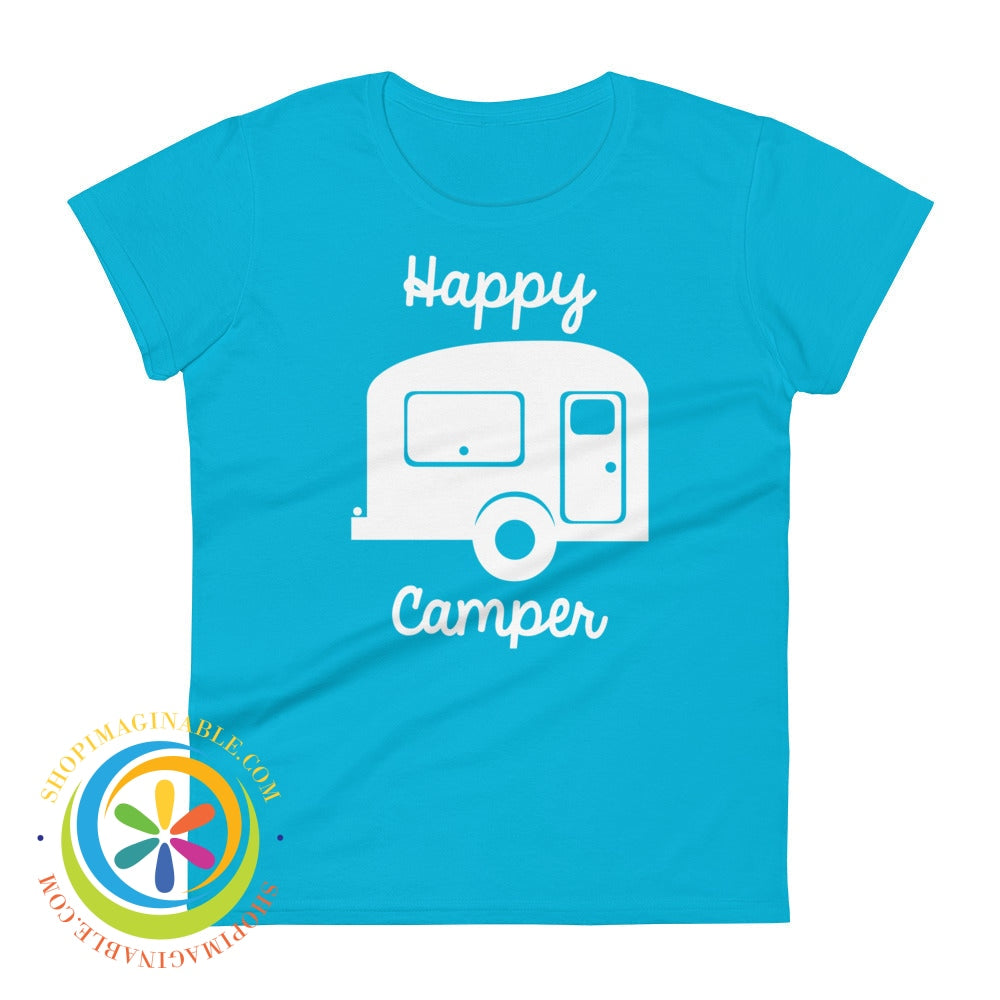 Happy Camper Ladies T-Shirt-ShopImaginable.com