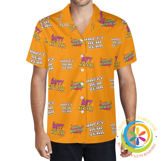 Happy New Year Party Hawaiian Casual Shirt