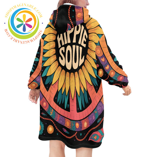Hippie Soul Blanket Hoodie white / ONESIZE Blanket Hoodie