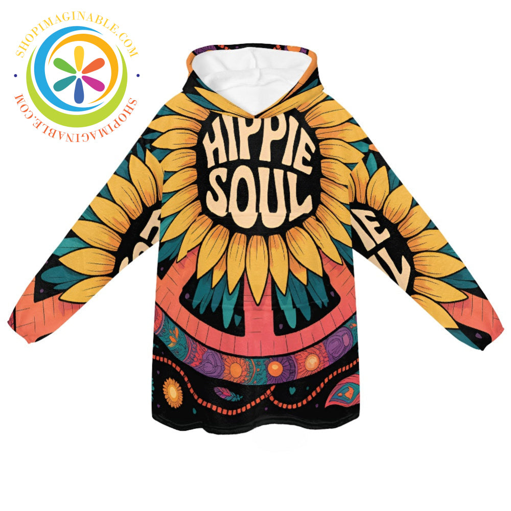 Hippie Soul Blanket Hoodie white / ONESIZE Blanket Hoodie