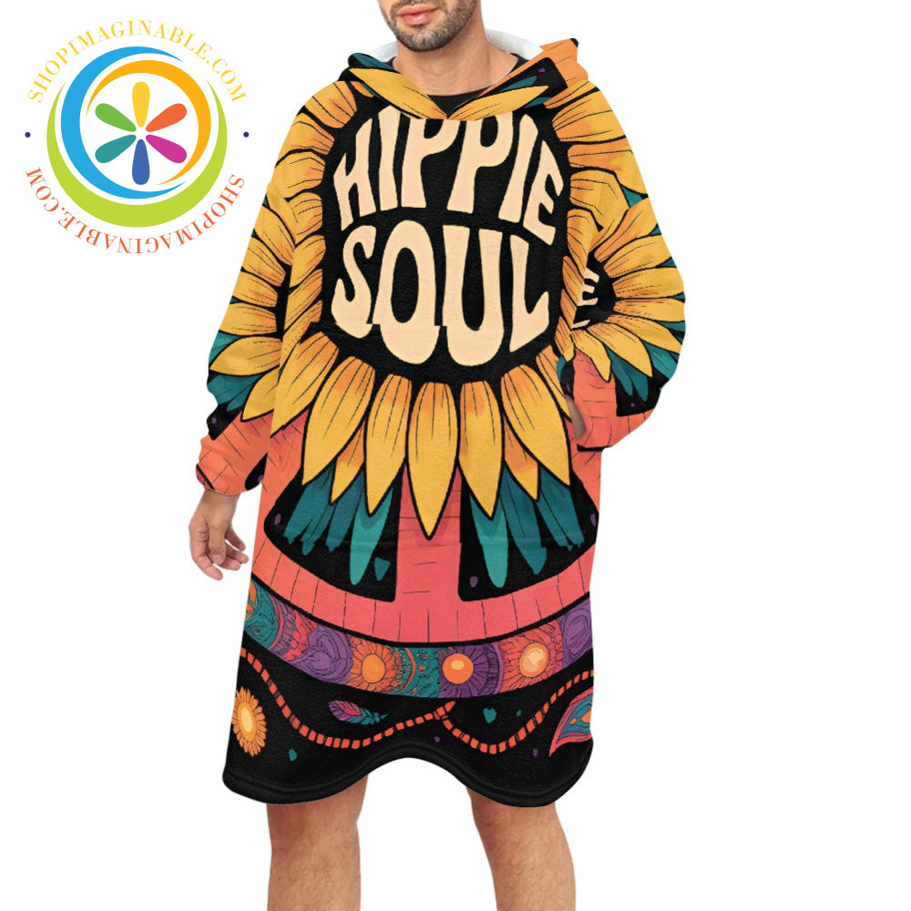 Hippie Soul Blanket Hoodie white / ONESIZE Blanket Hoodie