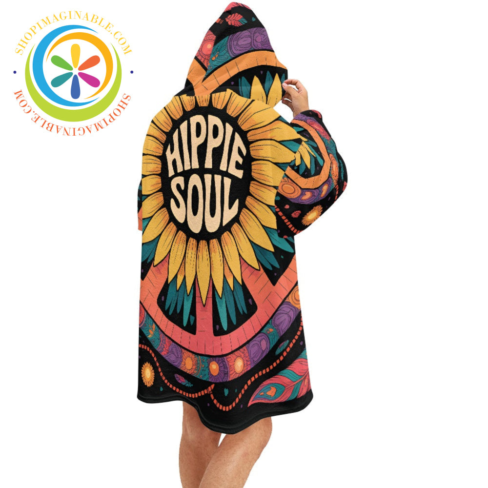 Hippie Soul Blanket Hoodie white / ONESIZE Blanket Hoodie