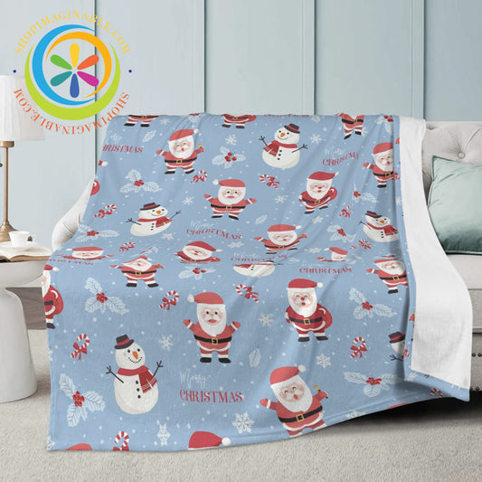 Holiday Santa Soft Premium Fleece Blanket