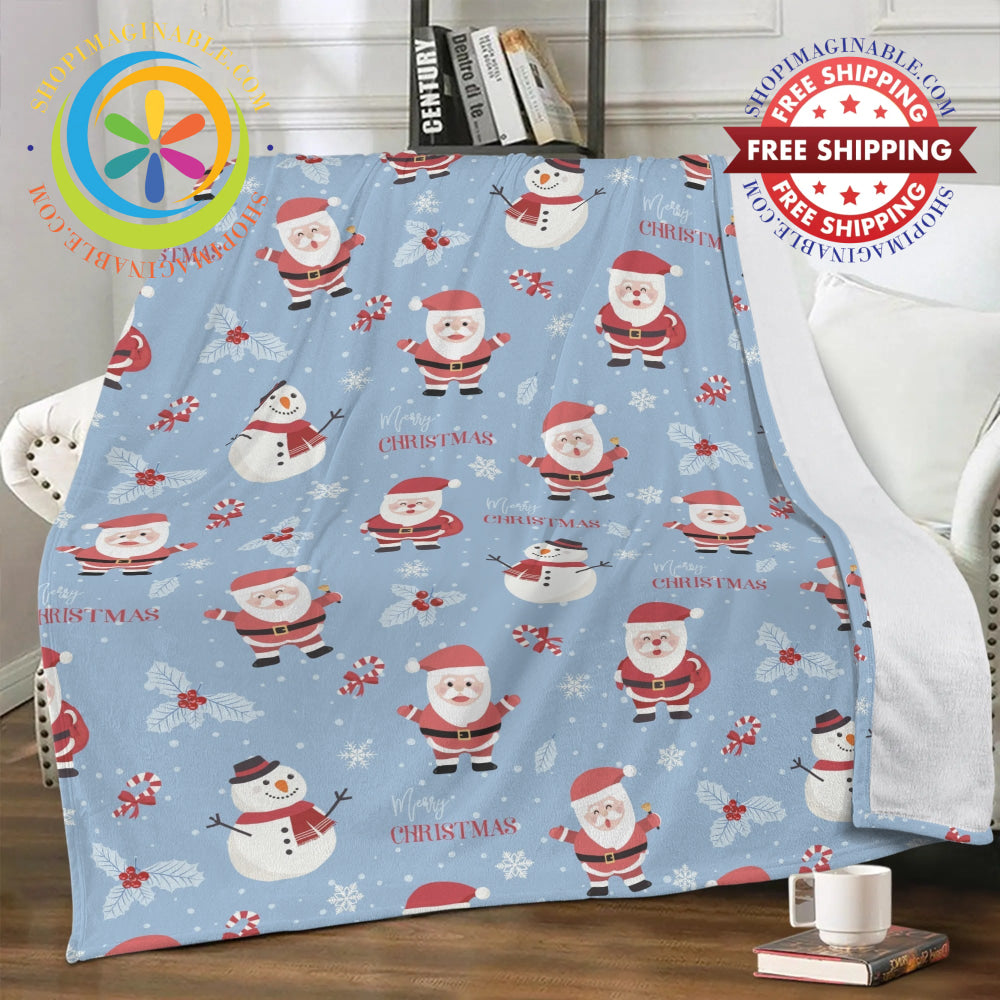 Holiday Santa Soft Premium Fleece Blanket