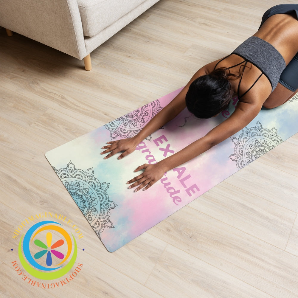 Inhale Love Exhale Gratitude Yoga Mat Yoga Mat
