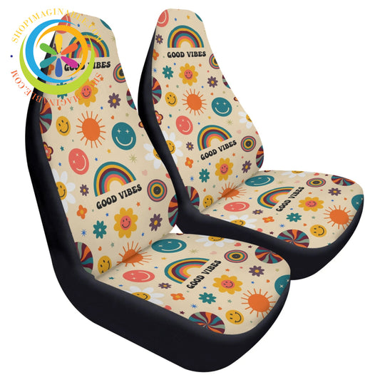Just Positive Vibes Retro Car Seat Covers