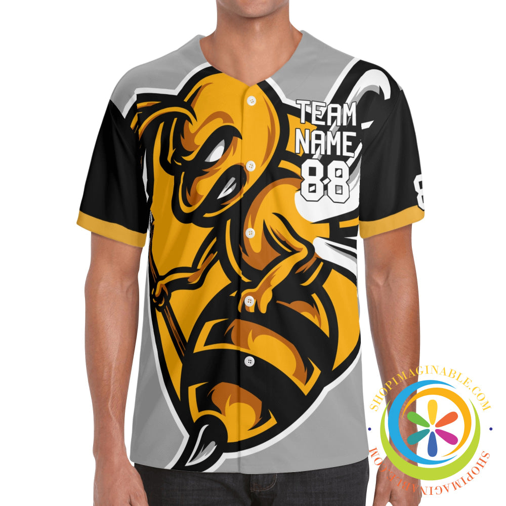 Killer Bees Unisex Baseball Jersey