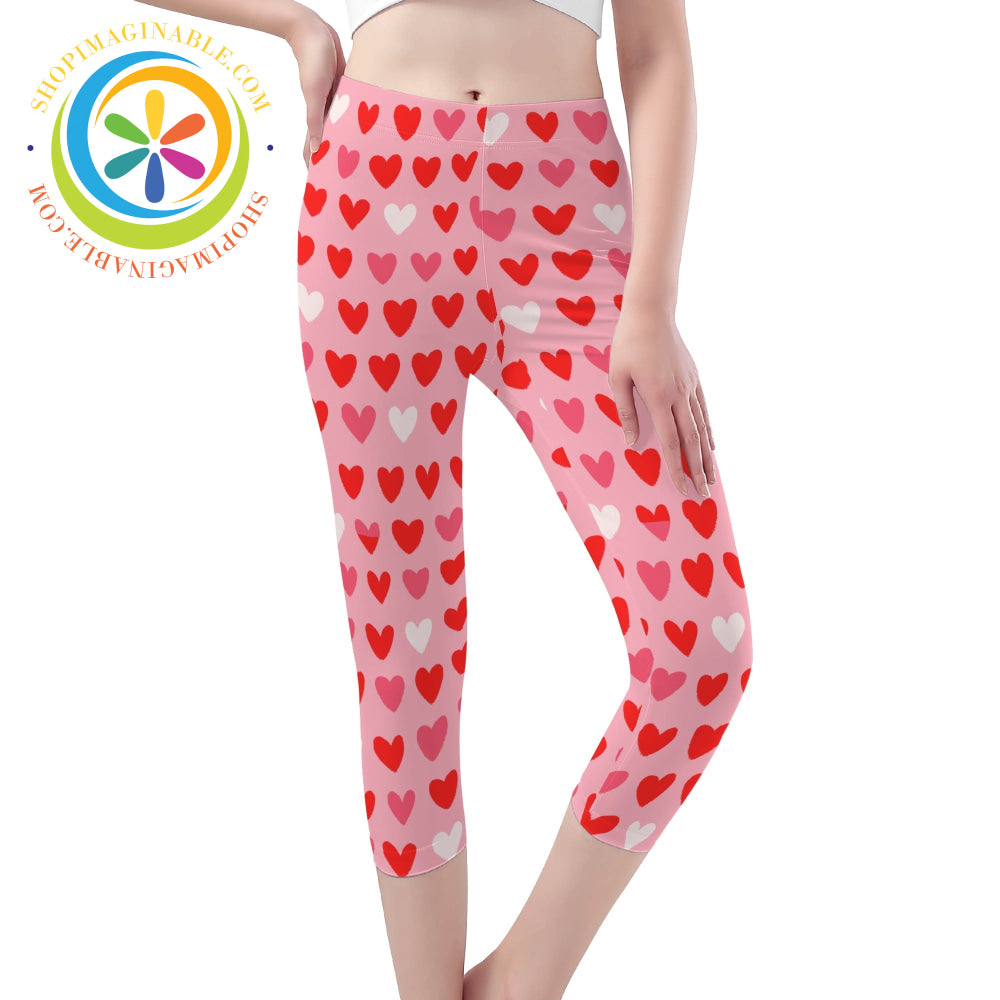 Listen To Your Heart Capris Yoga Leggings