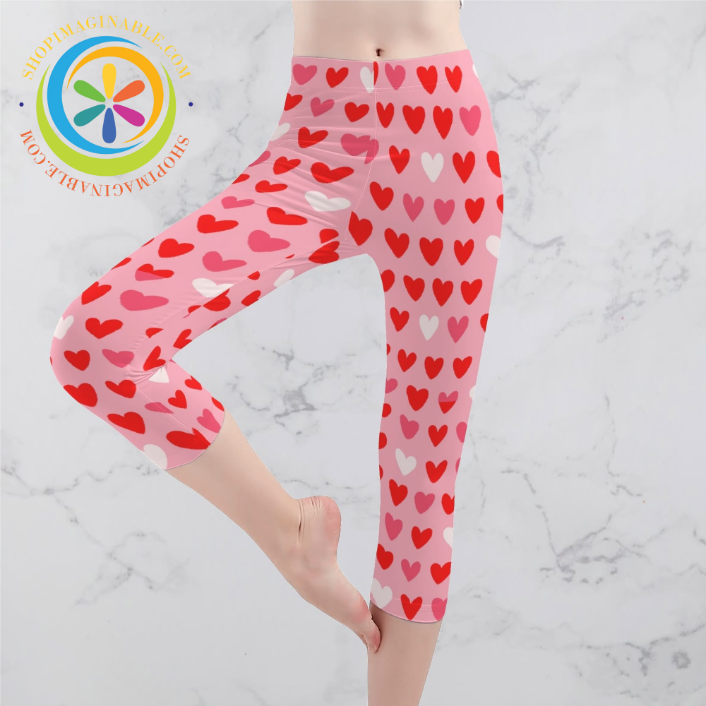 Listen To Your Heart Capris Yoga Leggings