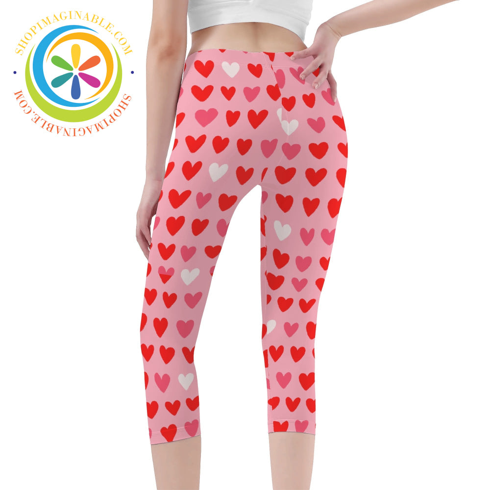Listen To Your Heart Capris Yoga Leggings