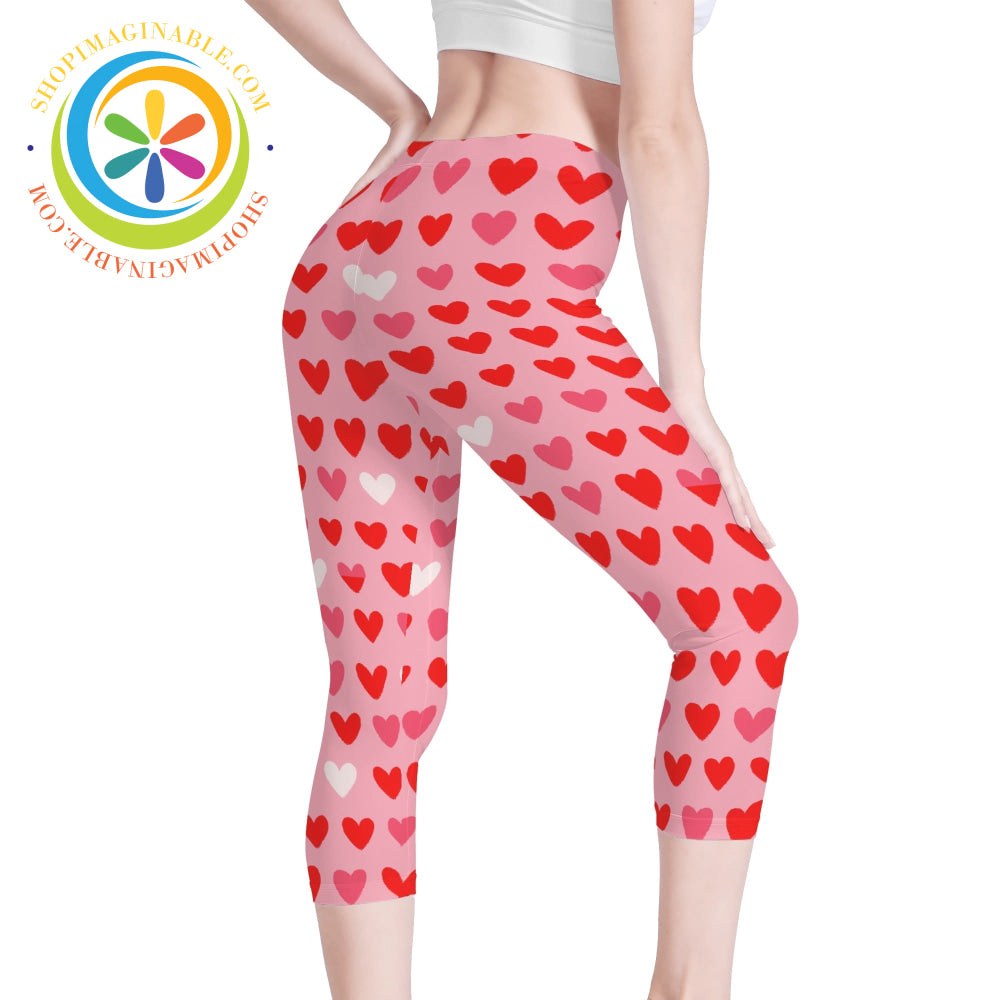 Listen To Your Heart Capris Yoga Leggings