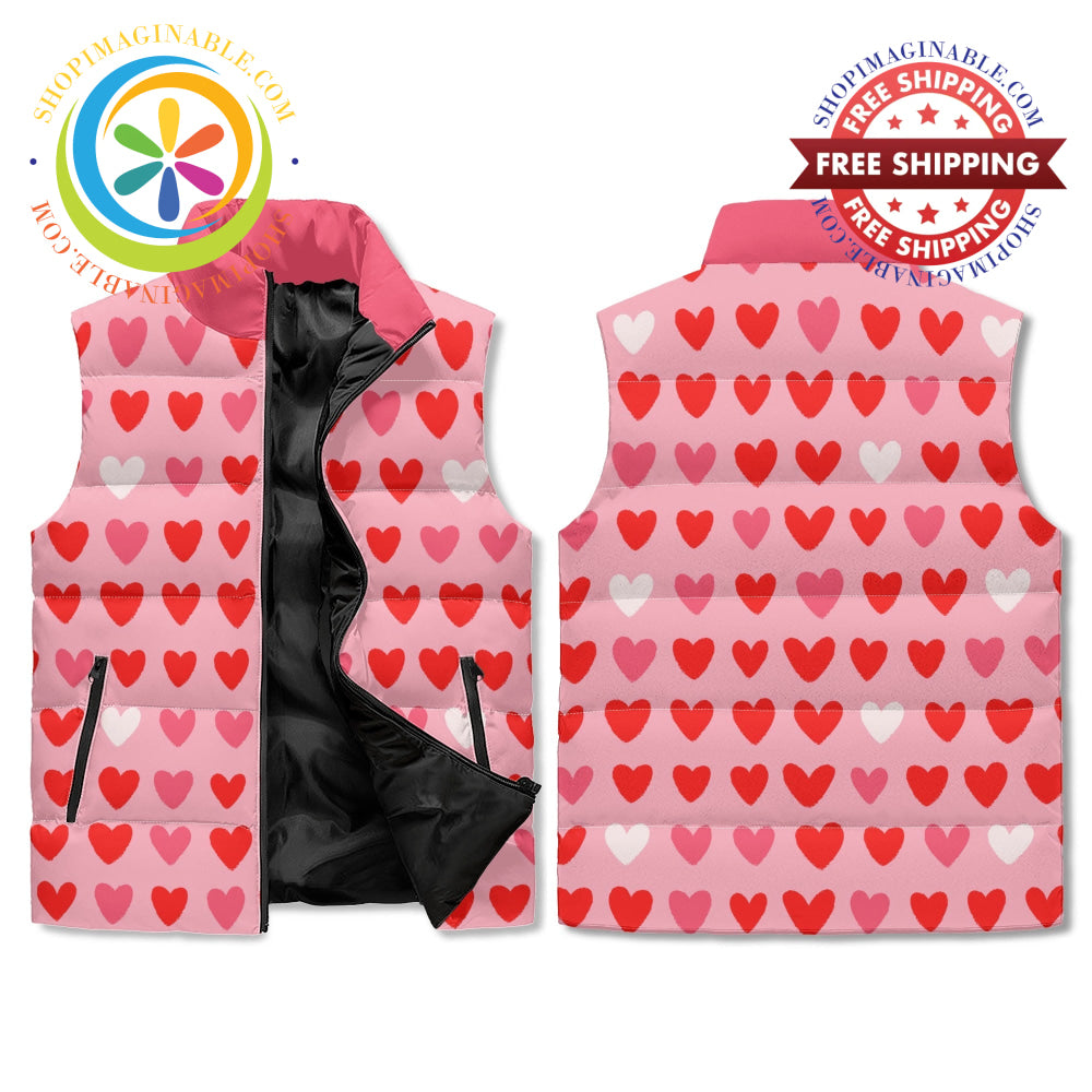 Listen To Your Heart Puffer Vest M