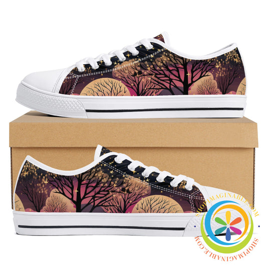 Magical Forest Ladies Low Top Canvas Shoes