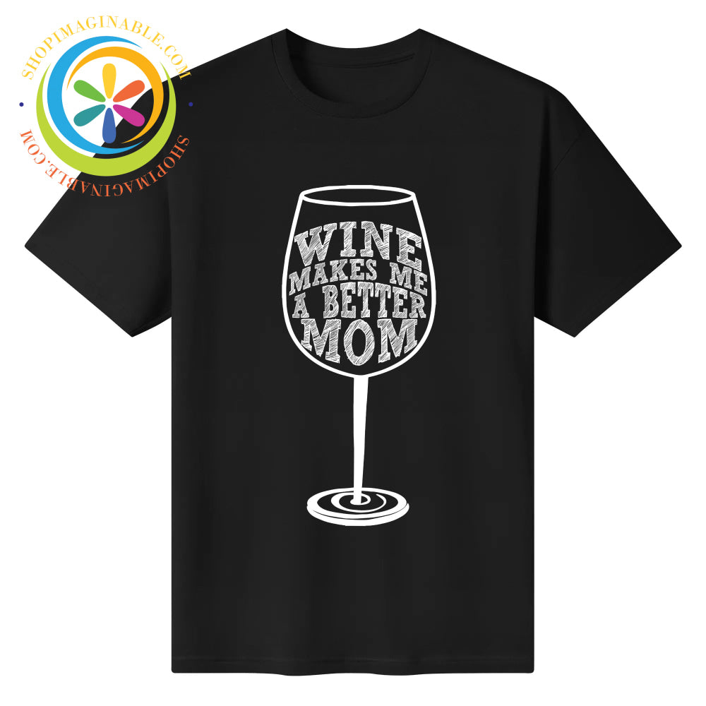 Mom Wine Unisex T-Shirt Black / S T-shirt
