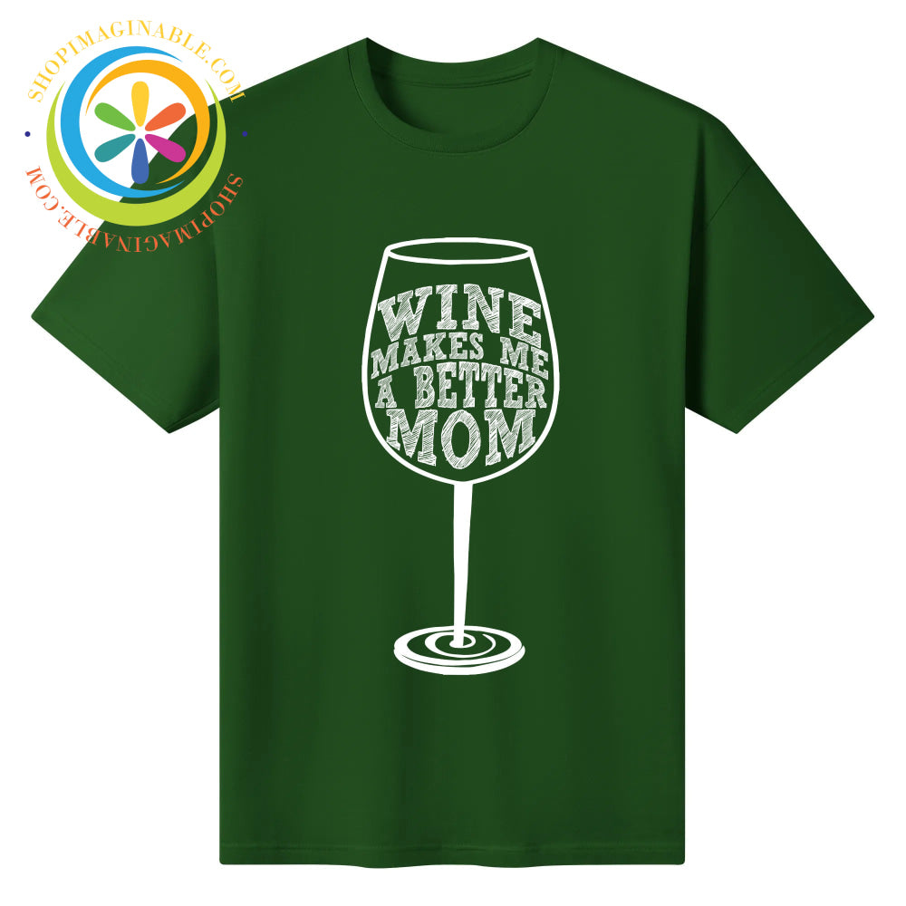 Mom Wine Unisex T-Shirt Forest / S T-shirt