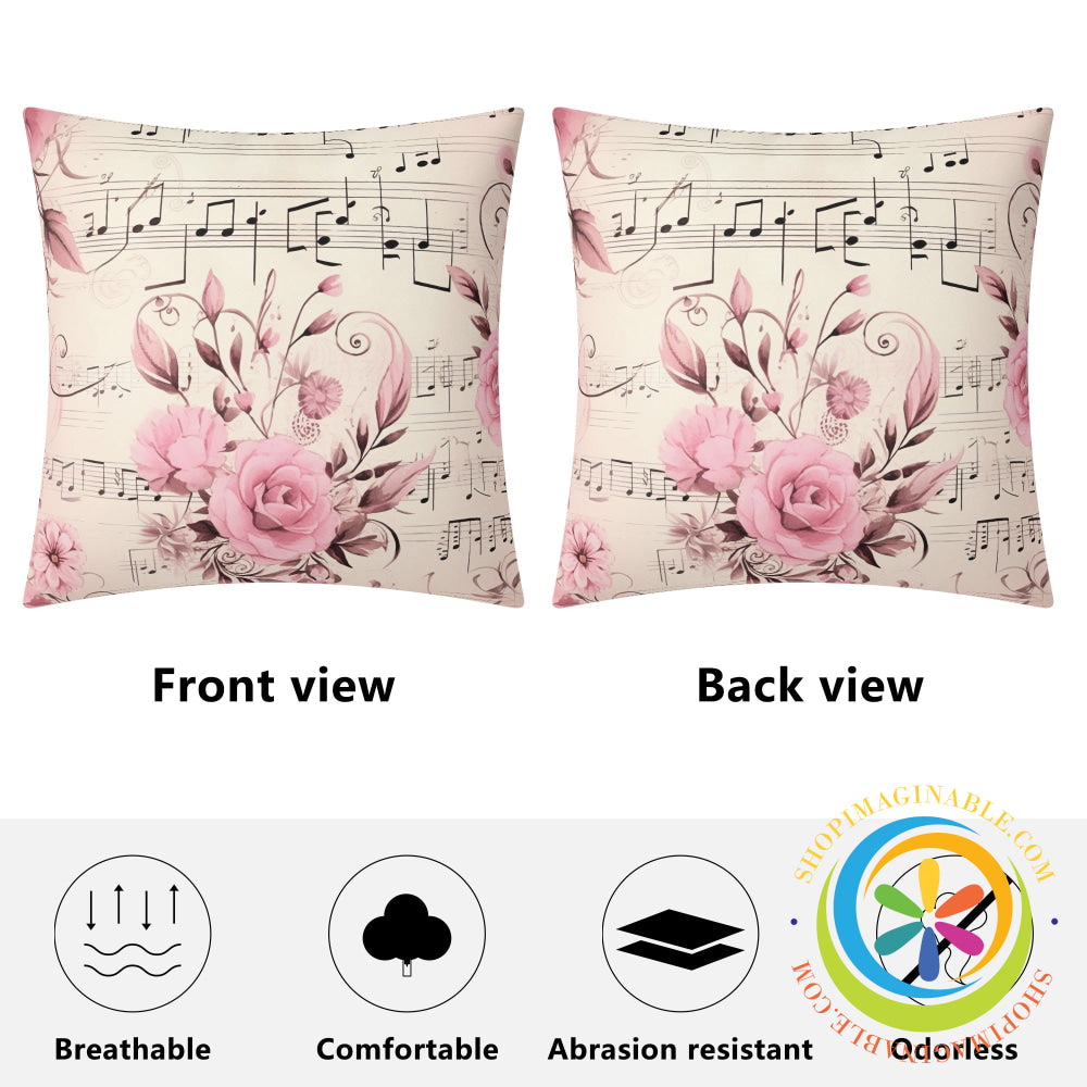 Musical Melody Pillow Cover