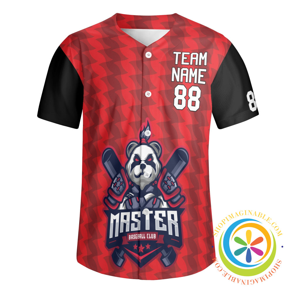 Panda Masters Unisex Baseball Jersey-ShopImaginable.com