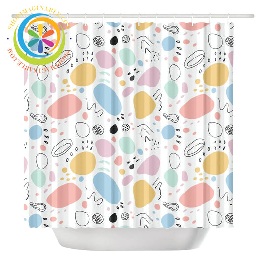 Pastel Abstract Shower Curtain