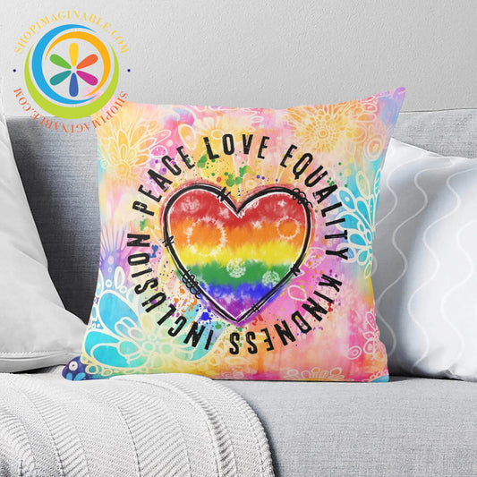 Peace • Love Equality Pillow Cover