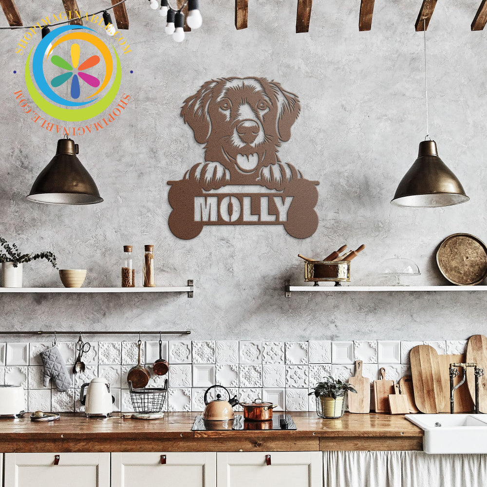 Personalized Dog Metal Wall Decor Art