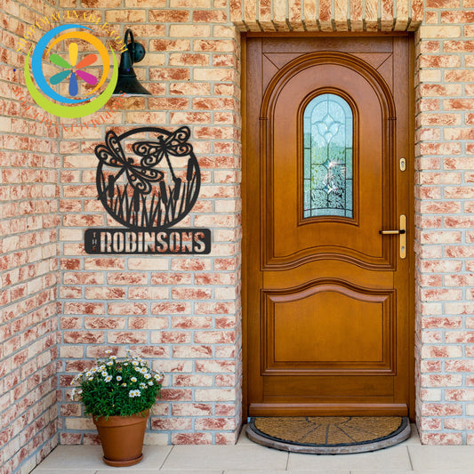 Personalized Dragonfly Metal Wall Art