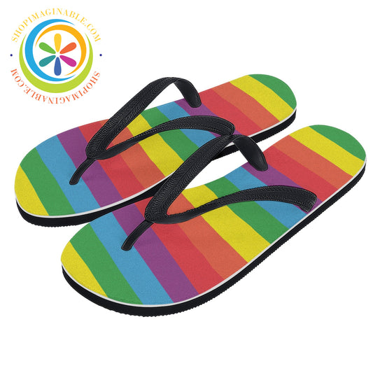 Pride Striped Mens & Ladies Flip-Flops