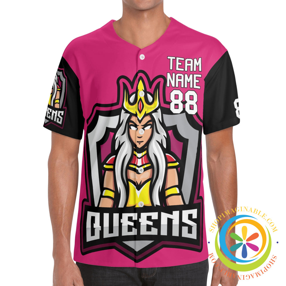Queens Unisex Baseball Jersey