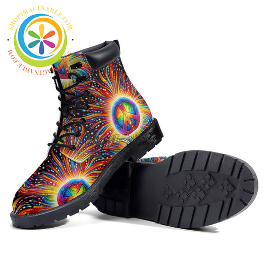 Radiant Peace - Leather Martin Boots
