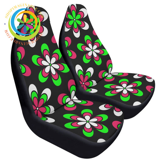 Retro Funky Floral Car Seat Covers