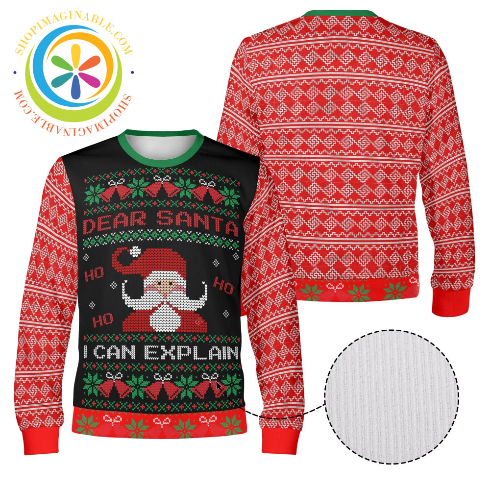 Santa I Can Explain Christmas Ugly Sweatshirt - Unisex