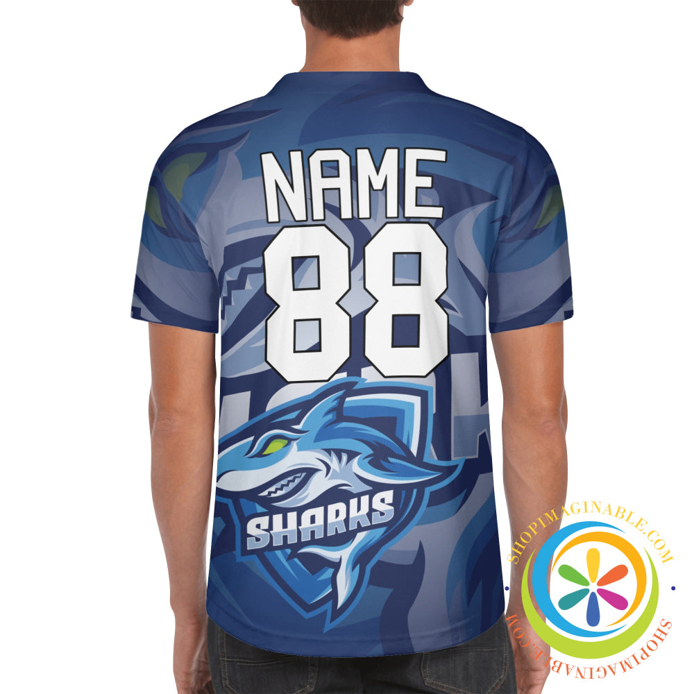 Sharks Team Unisex Baseball Jersey
