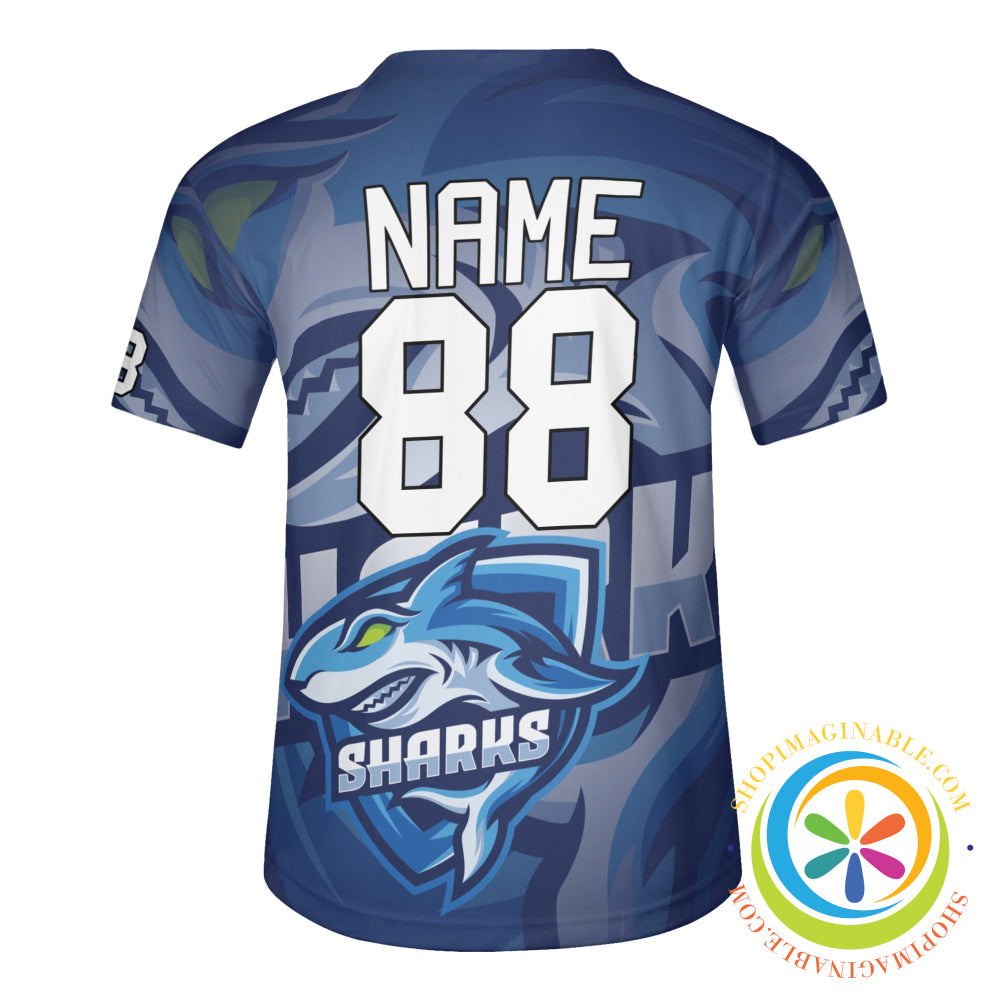 Sharks Team Unisex Baseball Jersey