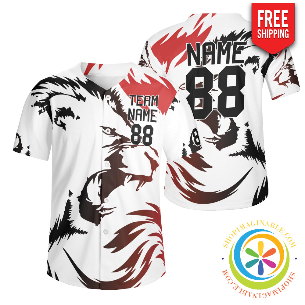 The Lion Unisex Baseball Jersey S