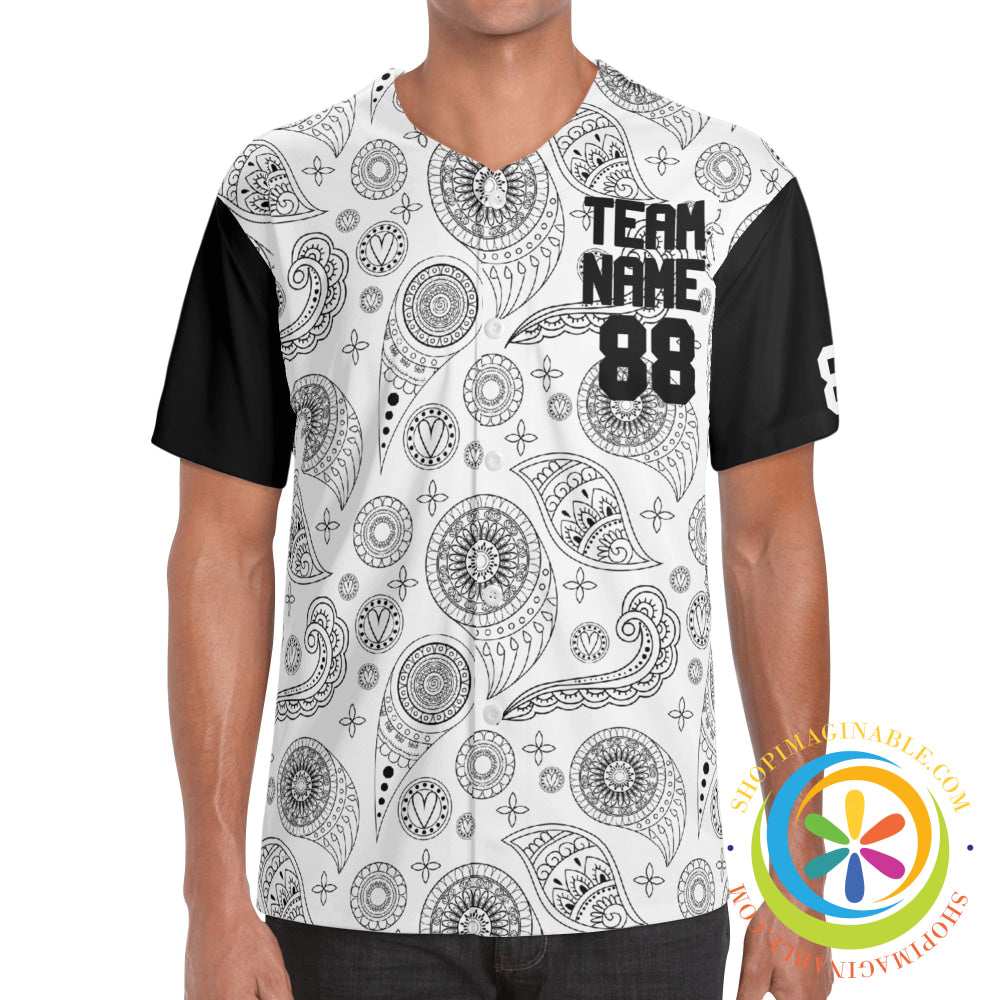 The Paisley Unisex Baseball Jersey