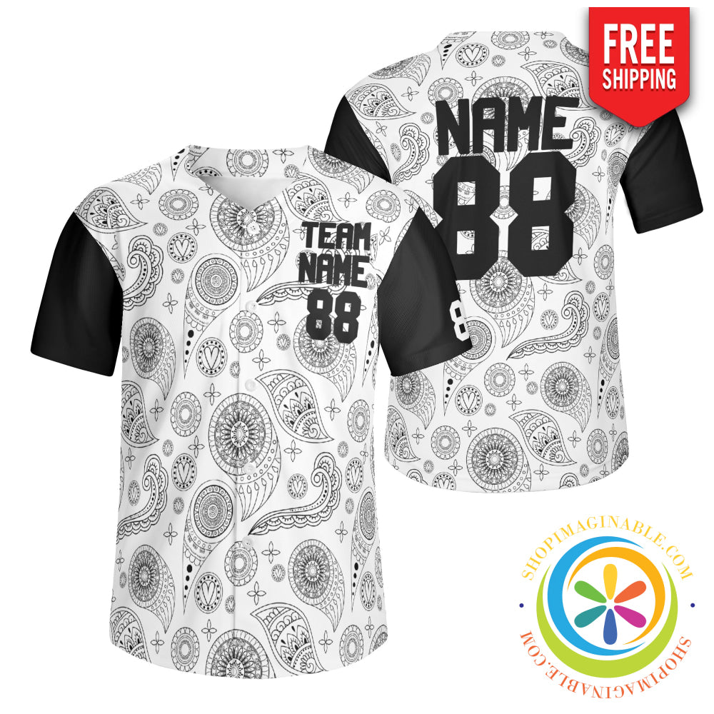 The Paisley Unisex Baseball Jersey S