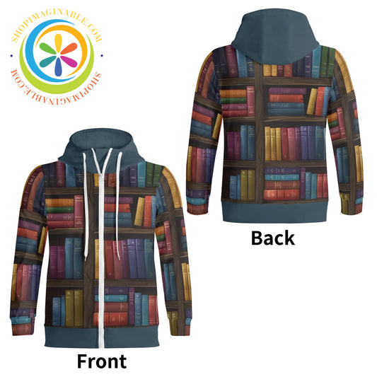 The Readers Full Zip Turtleneck Hoodie Streetwear