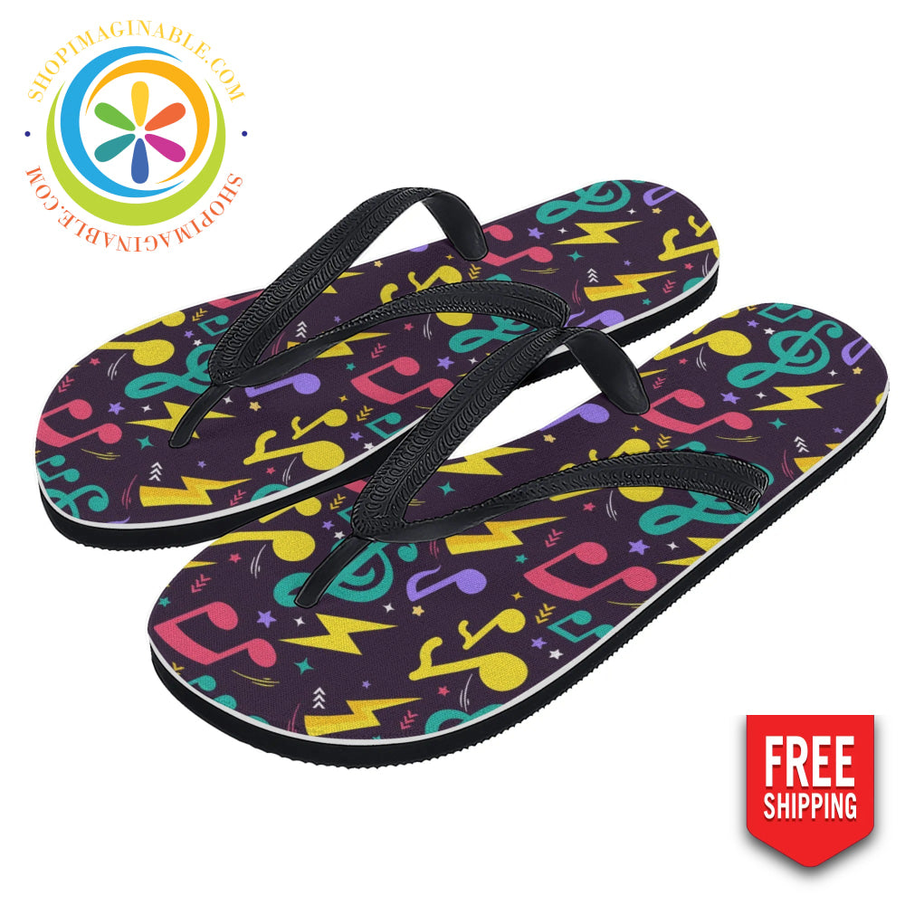 The Rockstar Mens & Ladies Flip-Flops Small (Us 7-8/Eu 40-42) / 1 - Men’s Flip Flops