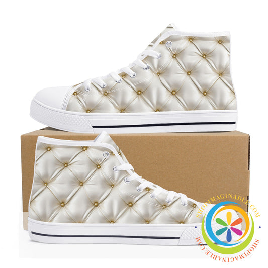 Under Dress Bridal Ladies High Top Canvas Shoes