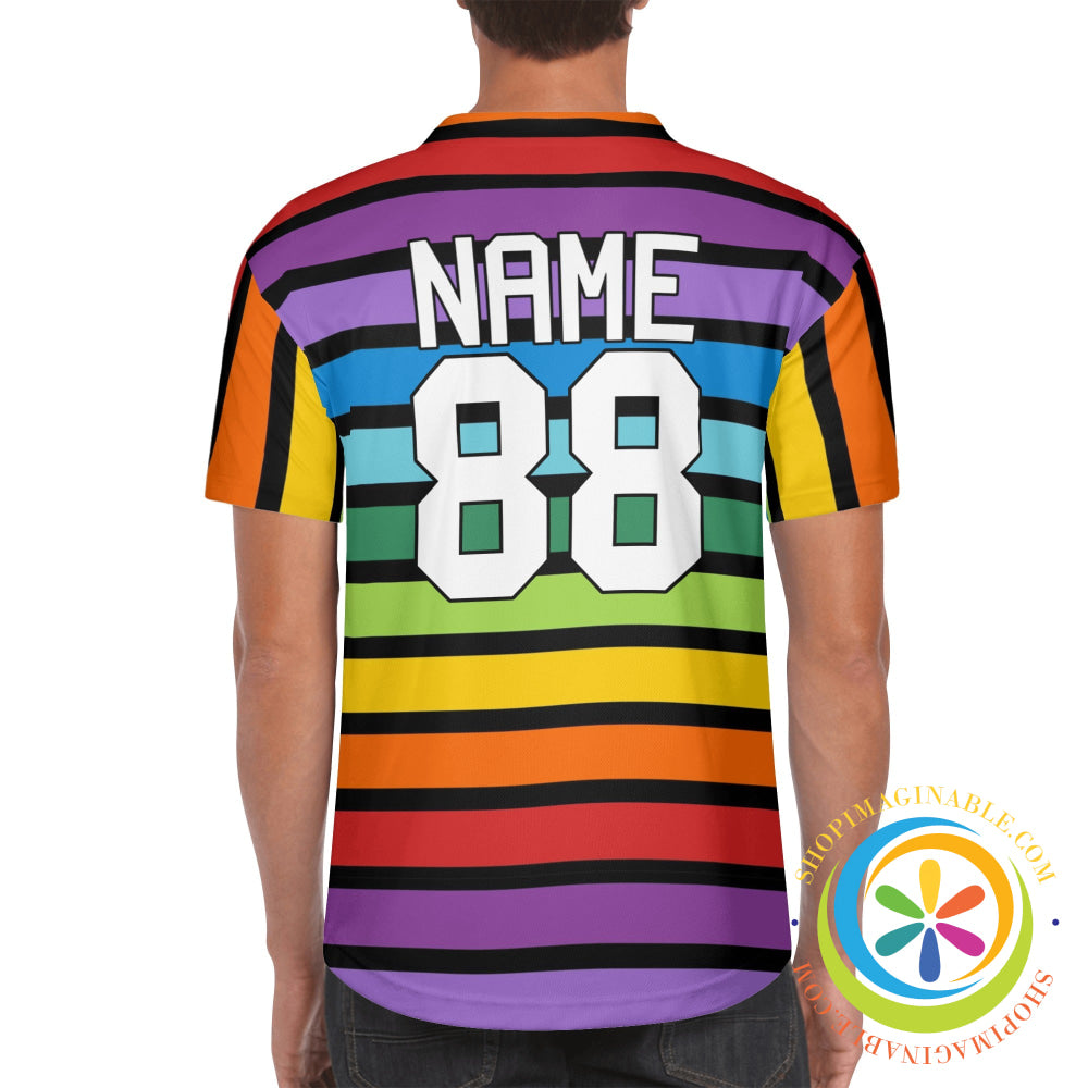 Unicorn Rainbow Unisex Baseball Jersey-ShopImaginable.com