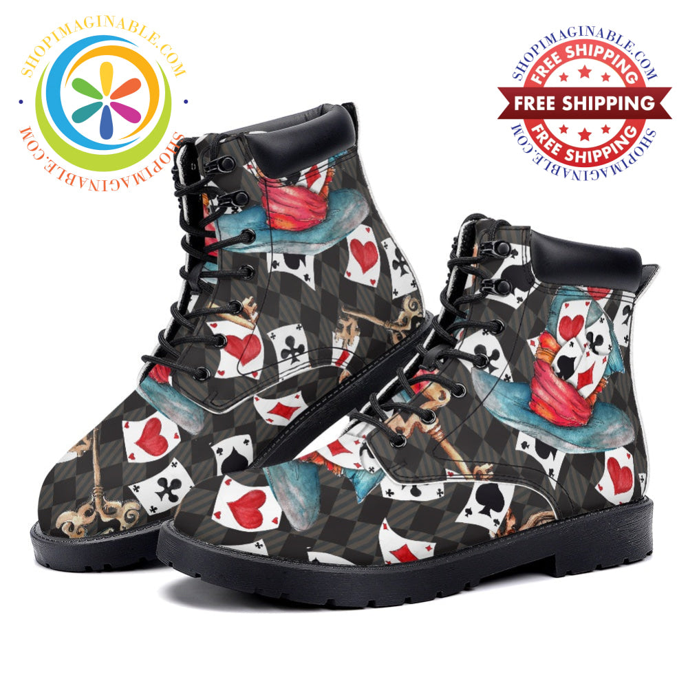 Very Alice - Leather Martin Boots white / 36