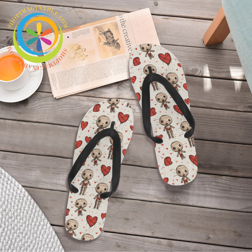 VooDoo Love Men's & Ladies Flip-Flops-ShopImaginable.com