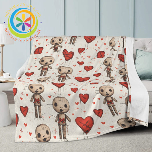 Voodoo Love Soft Premium Fleece Blanket M