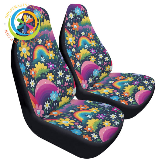 Walking On Sunshiine Cloth Car Seat Covers