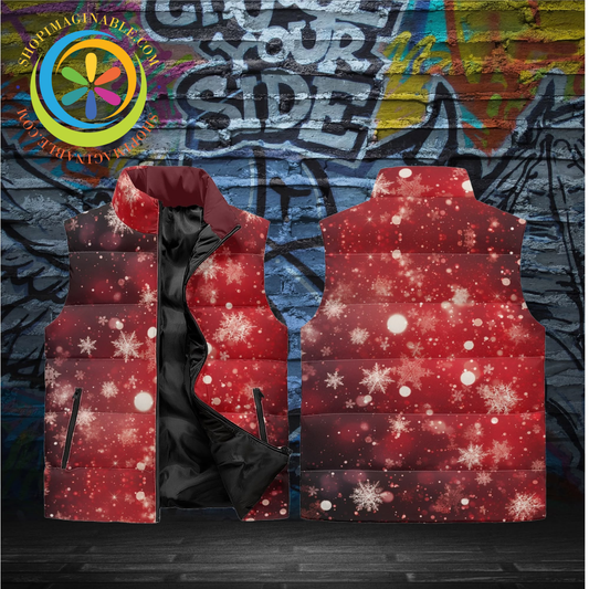 Winter Snowflake Puffer Vest