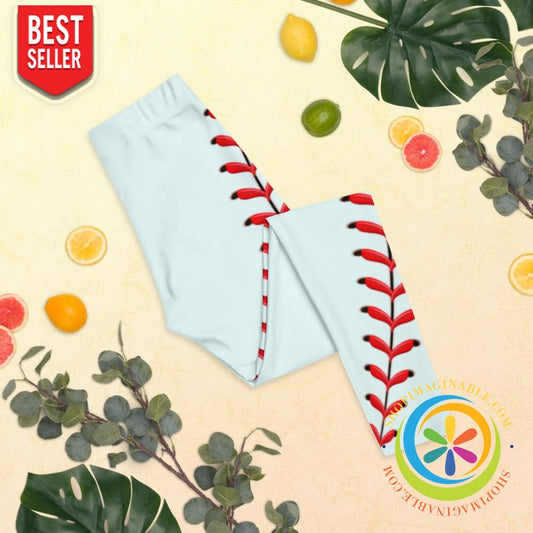 Baseball Stitch Full Length Leggings-ShopImaginable.com