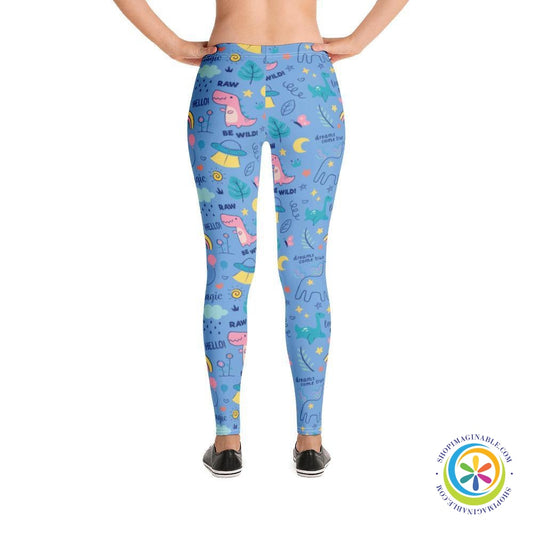Be Wild Doodled Full Length Leggings-ShopImaginable.com