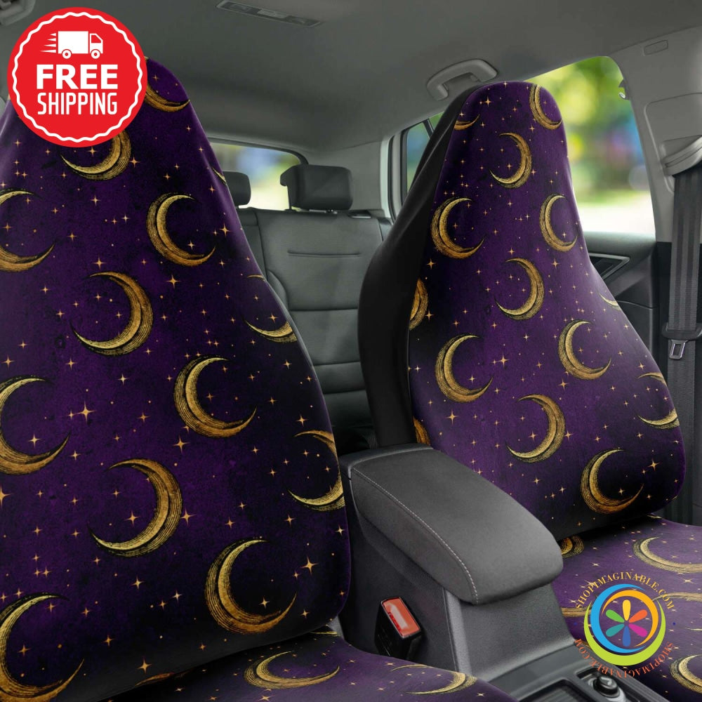 Bewitched Crescent Moon Car Seat Covers-ShopImaginable.com