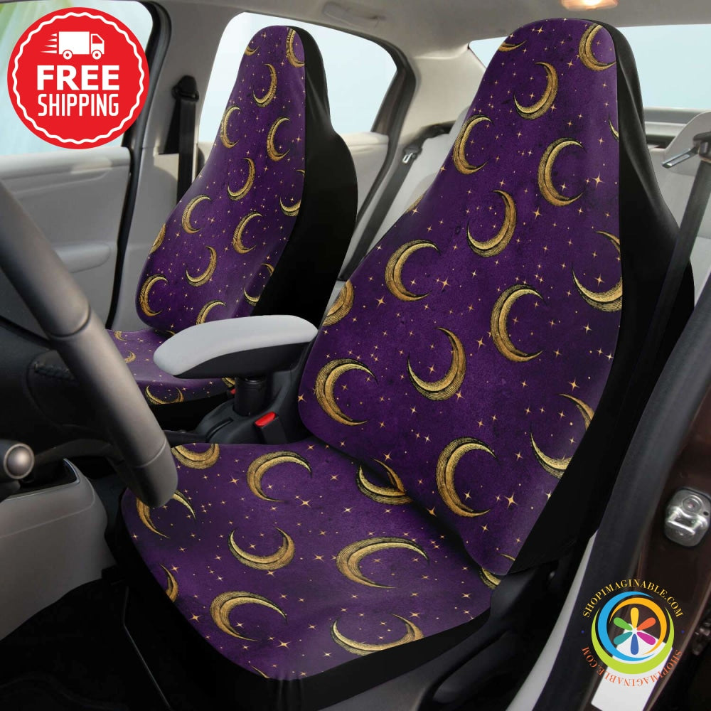 Bewitched Crescent Moon Car Seat Covers-ShopImaginable.com