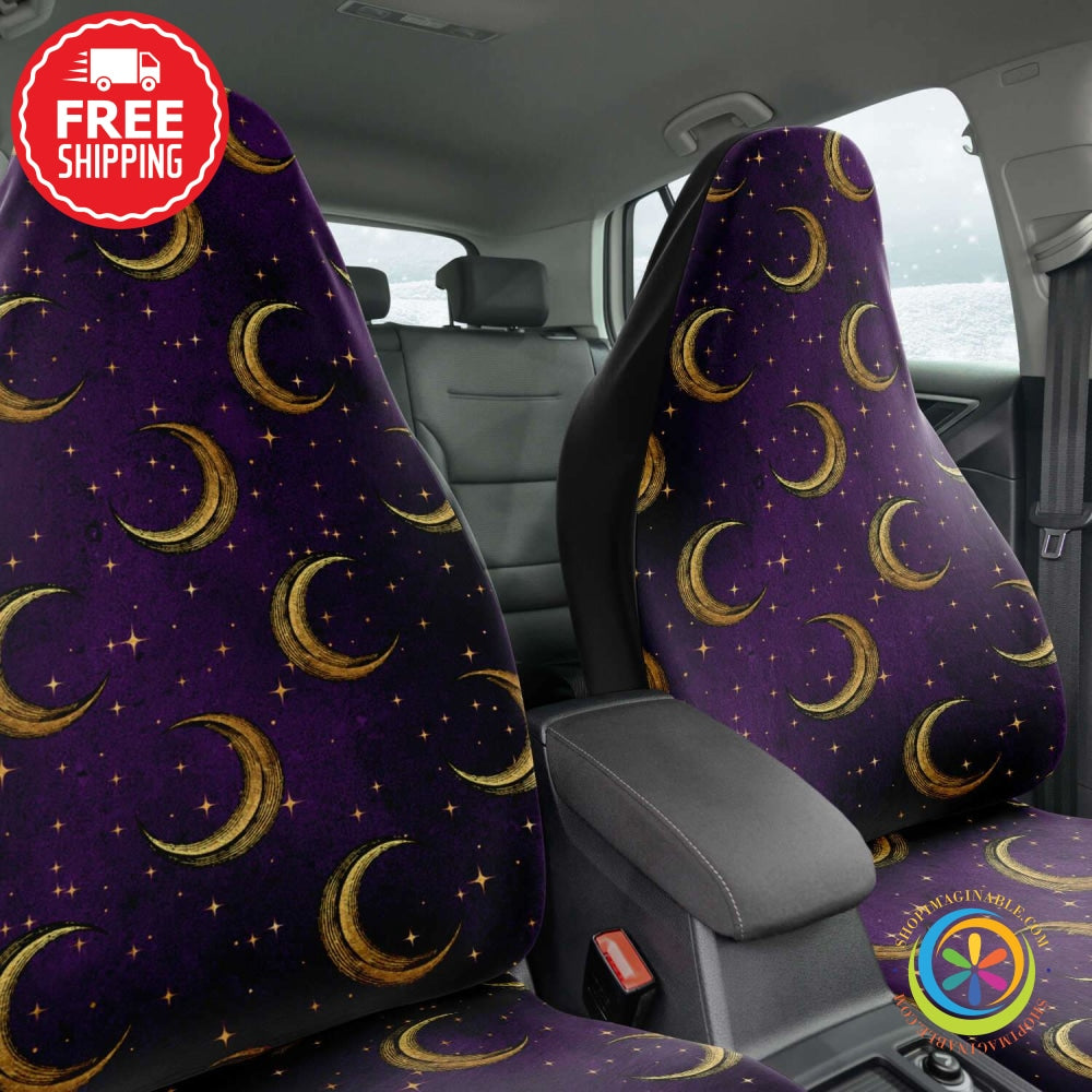 Bewitched Crescent Moon Car Seat Covers-ShopImaginable.com