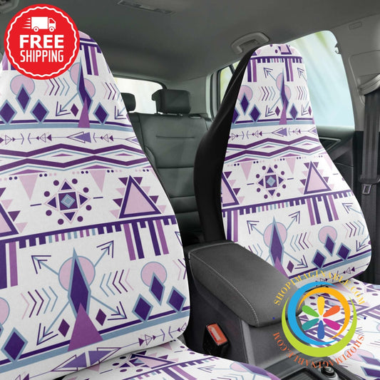 Boho Chic Bohemian Aztec Car Seat Covers Pair-ShopImaginable.com